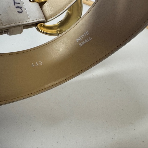 Y2K Women's Preppy Vintage Emmanuel Boho 90s White Belt Petite Small - Picture 8 of 15